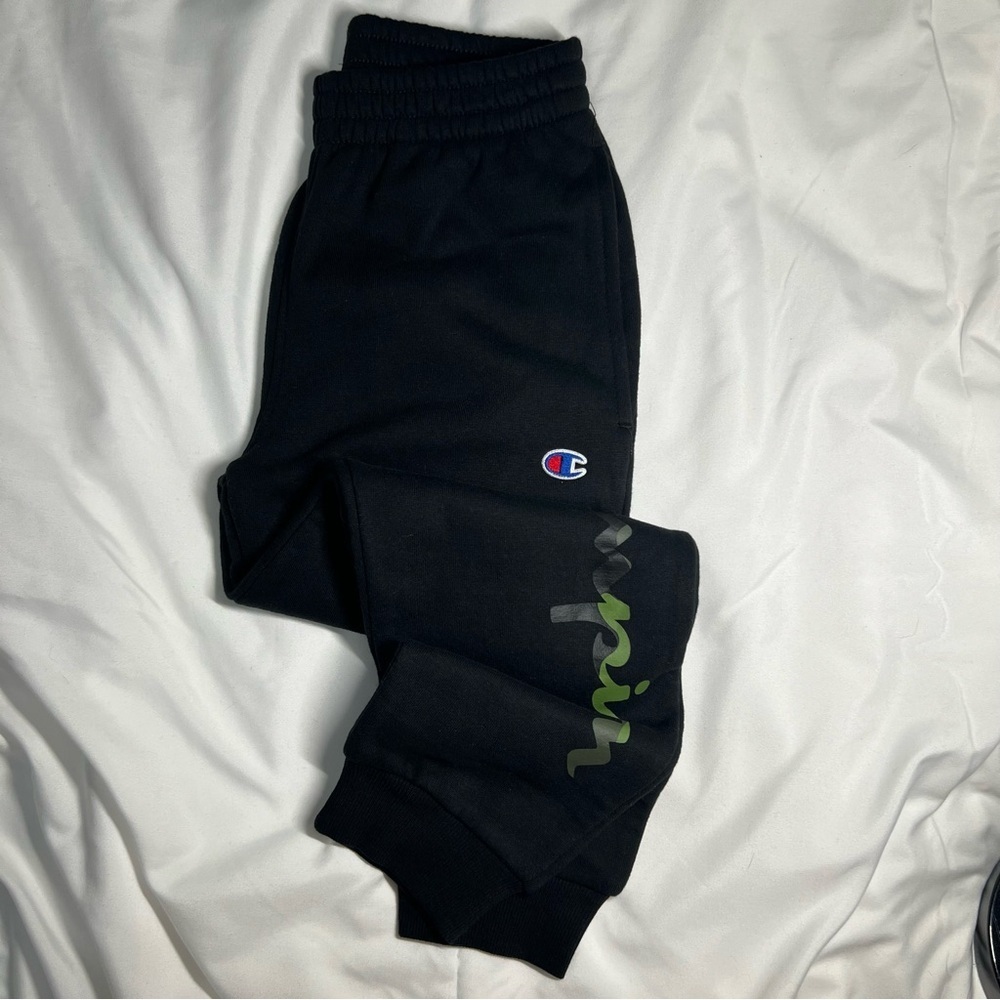 Champion Boys Camo Script Logo Sweatpants, Size S